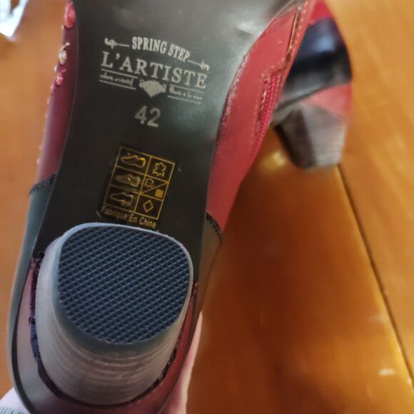 L'Artiste by Spring Step Women's boho embroidered ankle Boots western 42 (10.5) - Picture 3 of 9